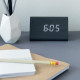 Kwmobile Digital Alarm LED Clock - Ψηφιακό Επιτραπέζιο Ρολόι και Ξυπνητήρι - Black - White LED - 40805