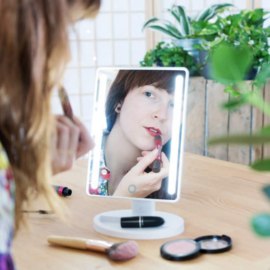 Navaris LED Makeup Mirror - Φωτιζόμενος Καθρέπτης LED - White - 47408.02