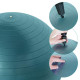 Navaris Exercise Ball - Non-Toxic PVC Gymnastics Ball for Gym Yoga Pilates Stability Fitness Physio 75cm - Μπάλα Γυμναστικής - Petrol - 46980.3.78