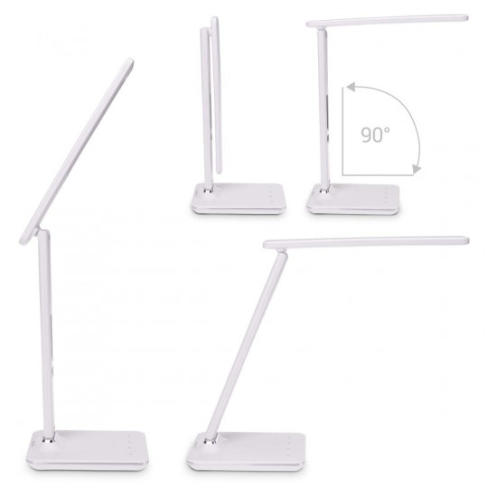 Navaris LED Desk Lamp Dimmable with LCD Display Επιτραπέζιο Φωτιστικό με Οθόνη LCD - White - 40734.02