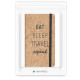 Navaris Notebook with Cork Cover Σημειωματάριο από Φελλό Design Eat Sleep Travel Repeat - 48477.03