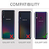 KW Samsung Galaxy A40 Θήκη Σιλικόνης TPU Design Retro Stripe Circle - Blue / Orange / Dark Blue - 48543.08