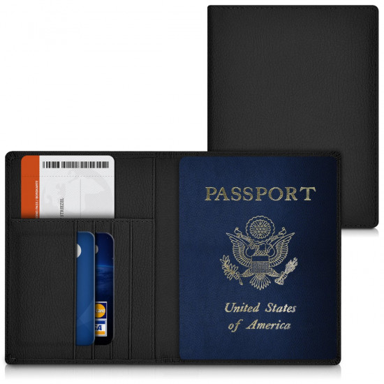 KW Πορτοφόλι Ταξιδίου για Διαβατήριο και Κάρτες - Black - 39078.01