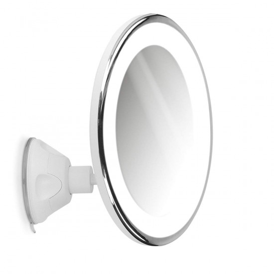 Navaris Μεγεθυντικός Καθρέφτης LED για Μακιγιάζ με Περιστροφική Βάση - 7x Μεγέθυνση - White - 44871.02