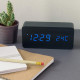 Kwmobile Digital Alarm LED Clock - Ψηφιακό Επιτραπέζιο Ρολόι και Ξυπνητήρι - Black - Blue LED - 38878