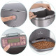 Navaris Automatic Pet Food Dispenser - Αυτόματη Ταΐστρα Φαγητού με Χρονοδιακόπτη για Κατοικίδιο - 6L - Black - 44769.03