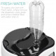 Navaris Automatic Food and Water Dispenser - Αυτόματη Ταΐστρα Φαγητού και Νερού με Χρονοδιακόπτη για Κατοικίδιο - 1.6L - White / Black - 44769.04