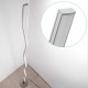 Navaris LED Floor Lamp Φωτιστικό Δαπέδου με Φωτισμό LED - Silver - 49030.01