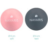 Navaris Lacrosse Massage Balls - Σετ με 2 Μπάλες Μασάζ - Rose / Dark Blue - 49269.17.33