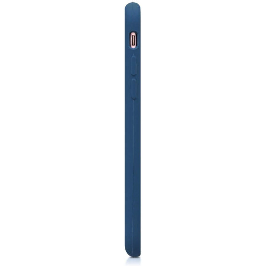 KW iPhone SE 2022 / SE 2020 / 7 / 8 Θήκη Σιλικόνης Rubber TPU - Navy Blue - 40225.116
