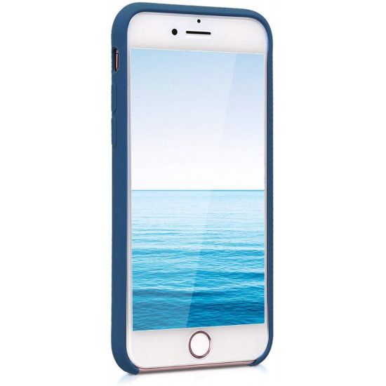 KW iPhone SE 2022 / SE 2020 / 7 / 8 Θήκη Σιλικόνης Rubber TPU - Navy Blue - 40225.116