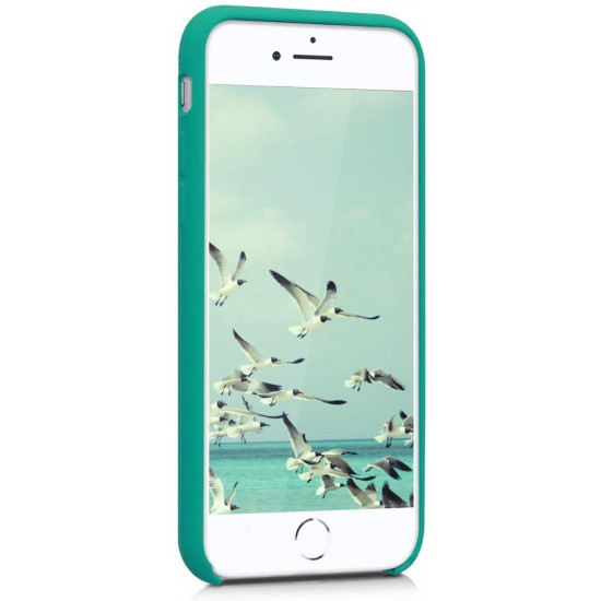 KW iPhone SE 2022 / SE 2020 / 7 / 8 Θήκη Σιλικόνης Rubber TPU - Turquoise - 40225.37