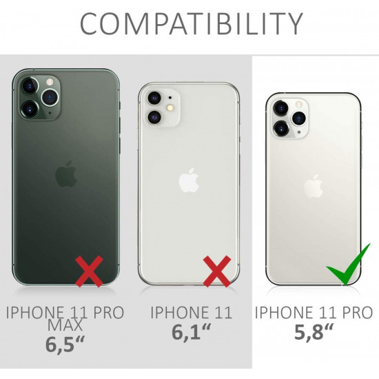 KW iPhone 11 Pro Θήκη TPU που Αλλάζει χρώμα με την Θερμότητα - Black / Green - 49810.01