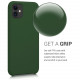 KW iPhone 11 Θήκη Σιλικόνης Rubber TPU - Dark Green - 49724.80