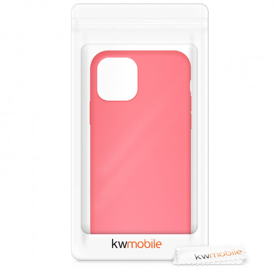 KW iPhone 11 Pro Θήκη Σιλικόνης Rubber TPU - Neon Coral - 49726.103