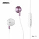 Remax RM-711 3.5mm Ενσύρματα In-Ear ακουστικά για κλήσεις / μουσική - Rose Gold