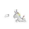 Navaris Unicorn Keychain Μπρελόκ Κλειδιών - Silver - 45014.01