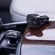 Baseus T Typed για Αναπαραγωγή Μουσικής / Handsfree Κλήσεις / Φόρτιση Κινητών στο Αυτοκίνητο 5V 3.4A Dual USB - Black - CCTM-01