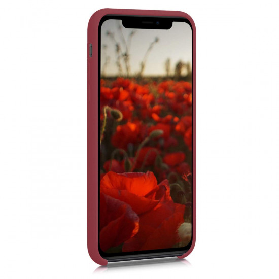 KW iPhone 11 Θήκη Σιλικόνης Rubber TPU - Maroon Red - 49724.160