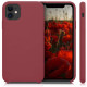 KW iPhone 11 Θήκη Σιλικόνης Rubber TPU - Maroon Red - 49724.160