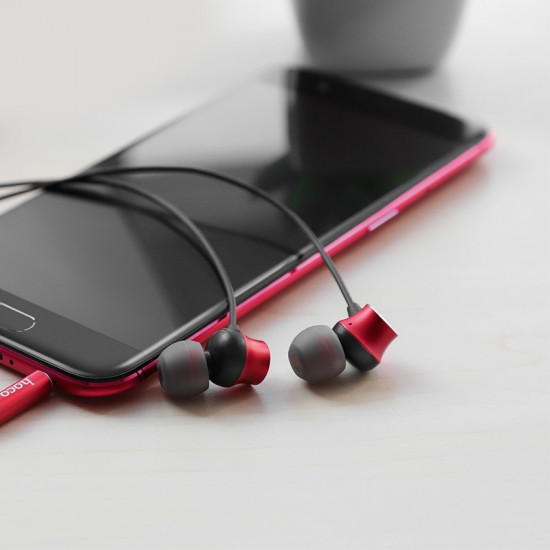 Hoco M51 Handsfree Ακουστικά με Ενσωματωμένο Μικρόφωνο - Red