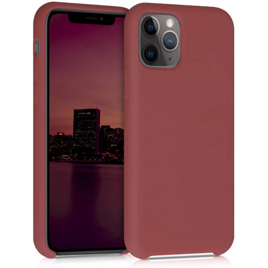 KW iPhone 11 Pro Θήκη Σιλικόνης Rubber TPU - Maroon Red - 49726.160