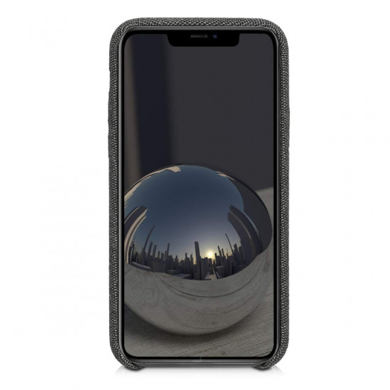 KW iPhone 11 Pro Max Θήκη Σιλικόνης TPU Canvas - Grey - 49806.22
