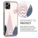 KW iPhone 11 Pro Max Θήκη Σιλικόνης TPU Design Moon and Mountains - Rose Gold / Blue / Light Pink - 49786.05