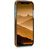 Kalibri iPhone 11 Σκληρή Θήκη με Επένδυση Γνήσιου Δέρματος - Brown - 49737.05