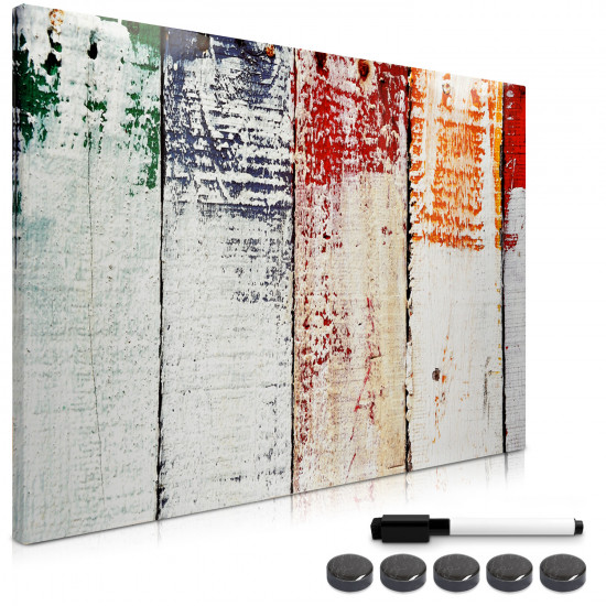 Navaris Magnetic Memo Board - Μαγνητικός Πίνακας Ανακοινώσεων - 90 x 60 cm - Painted Wood - 49997.05