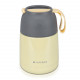 Navaris Vacuum Insulated Food Jar Θερμός από Ανοξείδωτο Ατσάλι με Καπάκι - Δοχείο Για Φαγητό - 450ml - Yellow - 47325.1.06