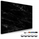 Navaris Μαγνητικός Πίνακας Ανακοινώσεων - 60 x 40 cm - Black Marble - 45365.05