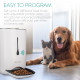Navaris Automatic Pet Food Dispenser - Αυτόματη Ταΐστρα Φαγητού με Χρονοδιακόπτη για Κατοικίδιο - 6L - White - 44769.01