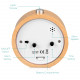 Navaris Analogue Wood Alarm Clock - Αναλογικό Επιτραπέζιο Ρολόι και Ξυπνητήρι - Light Brown - 40682