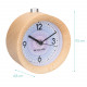 Navaris Analogue Wood Alarm Clock Design Indian Sun - Αναλογικό Επιτραπέζιο Ρολόι και Ξυπνητήρι - Light Brown - 46269.24.01