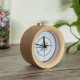 Navaris Analogue Wood Alarm Clock Design Vintage Compass - Αναλογικό Επιτραπέζιο Ρολόι και Ξυπνητήρι - Light Brown - 46269.24.04
