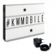 KW A4 Cinema Lightbox Πίνακας Μηνυμάτων LightBox με Φωτισμό LED και 210 Γράμματα - White / Black - 42478