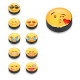 Navaris Emoji Μαγνητάκια για το Ψυγείο ή για Μαγνητικούς Πίνακες - Σετ 10 τεμαχίων - Design Cute and Funny - 45377.03