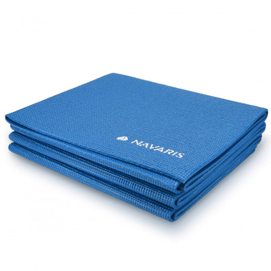 Navaris Workout Mat Στρώμα Γυμναστικής για Γυμναστική / Yoga / Pilates - 4mm Πάχος - Blue - 45983.04