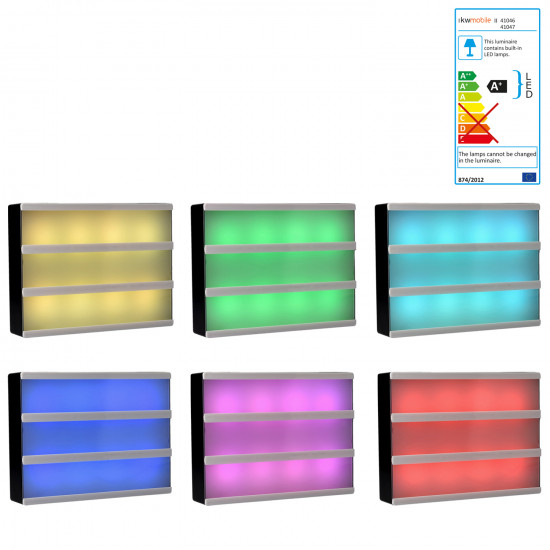 KW A5 Cinema Lightbox Πίνακας Μηνυμάτων LightBox με Φωτισμό RGB LED και 126 Γράμματα - Black - 44818.01.01