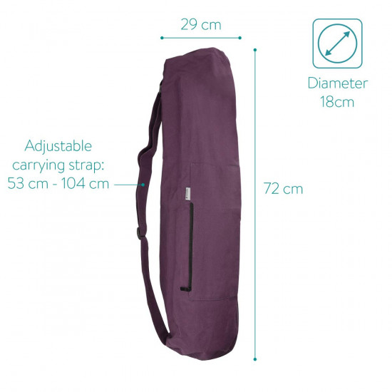 Navaris Yoga Mat Bag - Τσάντα για Yoga / Γυμναστήριο - Purple - 44963.45
