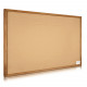 Navaris Cork Board Πίνακας Ανακοινώσεων από Φελλό - 90 x 60 cm - Design World Map - Brown - 44180