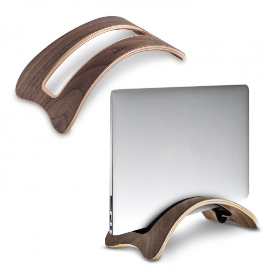 Kalibri Elegant Wooden Laptop Tablet Stand Βάση Στήριξης Laptop και Tablet από Ξύλο - Dark Brown - 48776.18