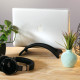 Kalibri Elegant Wooden Laptop Tablet Stand Βάση Στήριξης Laptop και Tablet από Ξύλο - Black - 48776.01
