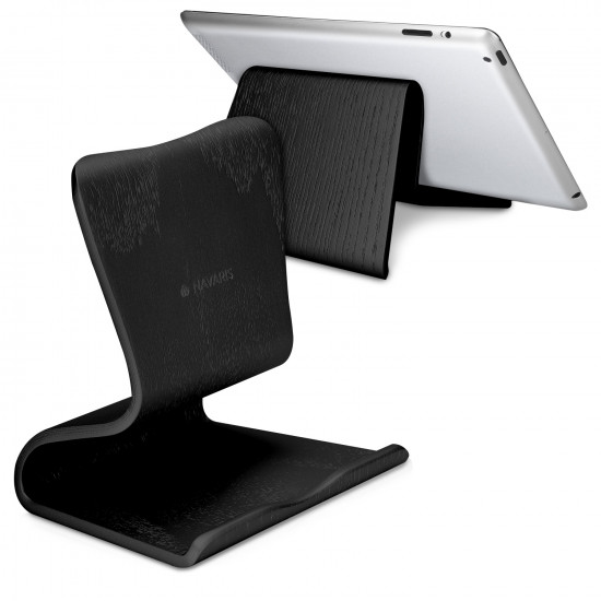 Navaris Elegant Wooden Tablet Stand Βάση Στήριξης Tablet από Ξύλο - Black - 50080.01
