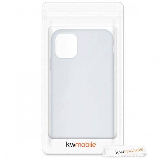 KW iPhone 11 Θήκη Σιλικόνης Rubber TPU - Light Grey - 49724.70