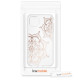 KW iPhone 11 Θήκη Σιλικόνης TPU Design Flower Twins - Διάφανη / Rose Gold - 49785.19