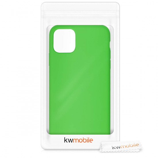 KW iPhone 11 Pro Max Θήκη Σιλικόνης Rubber TPU - Lime Green - 49725.159
