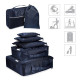 Navaris 9 Set Travel Packing Cubes Σετ με 9 Βαλίτσες Ταξιδιού - Dark Blue - 39530.17