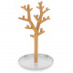 Navaris Wooden Jewellery Tree Stand Κοσμημάτων από Μέταλλο και Ξύλο - Design Tree - White - 50573.02